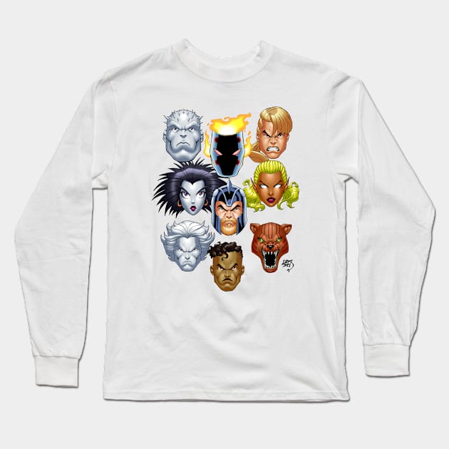 Annual Heads Long Sleeve T-Shirt by artoflucas